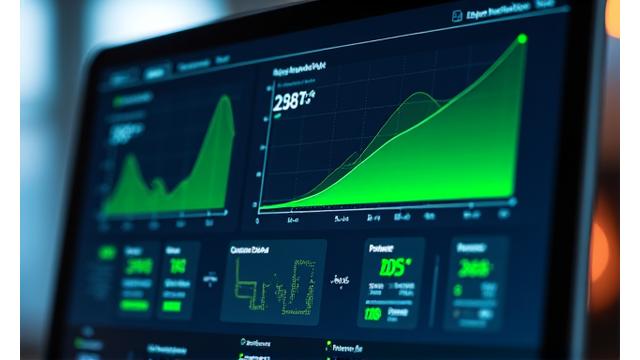 A dashboard showing various model evaluation metrics: accuracy curves, confusion matrix, precision-recall graphs. Highlighting the rigorous validation process with green checkmarks for successful metrics.