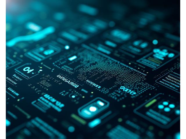 A futuristic, elegant security monitoring dashboard displaying real-time threat detection, data encryption status, and compliance indicators with sleek, blue and green UI elements.