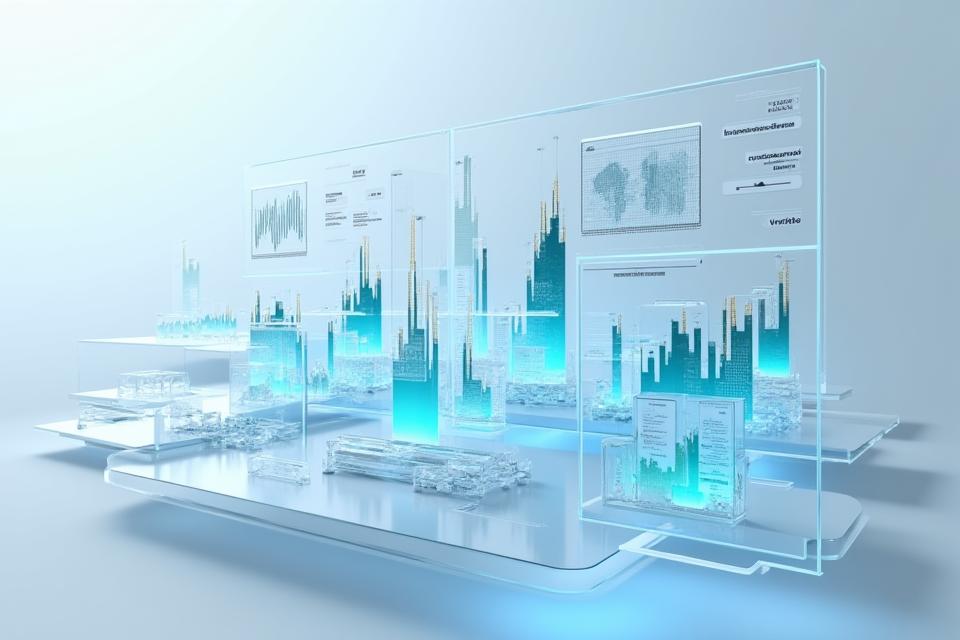 Interactive dashboard displaying custom chart types for AI-specific data and real-time streaming